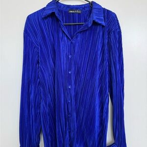 Fearless cobalt blue top and pant set